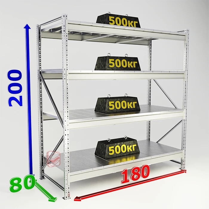 Стеллаж металлический MS Pro 200х180х80 4 оцинкованных полки фото Стеллаж Мастер Стеллаж металлический MS Pro 200х180х80 4 оцинкованных полки фото Стеллаж Мастер