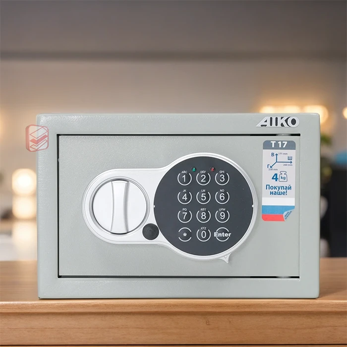 Сейф для дома и офиса Aiko T-17EL интерьер фото Стеллаж Мастер Сейф для дома и офиса Aiko T-17EL интерьер фото Стеллаж Мастер